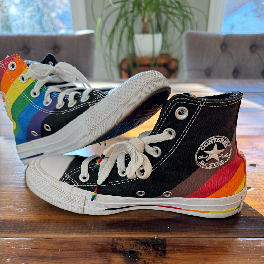 Converse Rainbow High-Top Sneakers